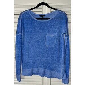 J.Crew Women's Faded Linen Dolman Sleeve Lightweight Scoop Neck Knit Top Size XS